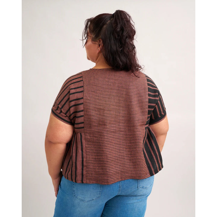Matchy Matchy Collage Gather Top Sewing Pattern PDF
