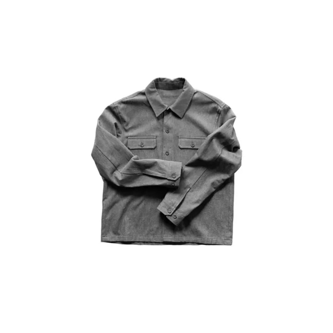 Gray jacket on a white background
