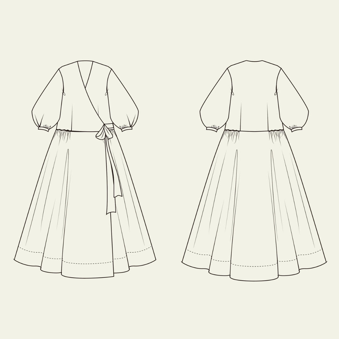 Modern Sewing Co. Amalie Wrap Dress Sewing Pattern PDF