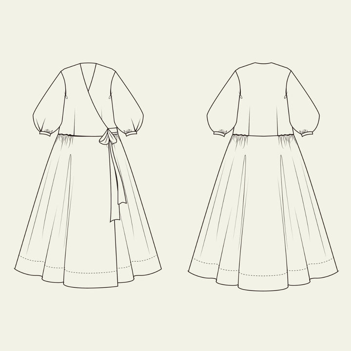 Modern Sewing Co. Amalie Wrap Dress Sewing Pattern PDF