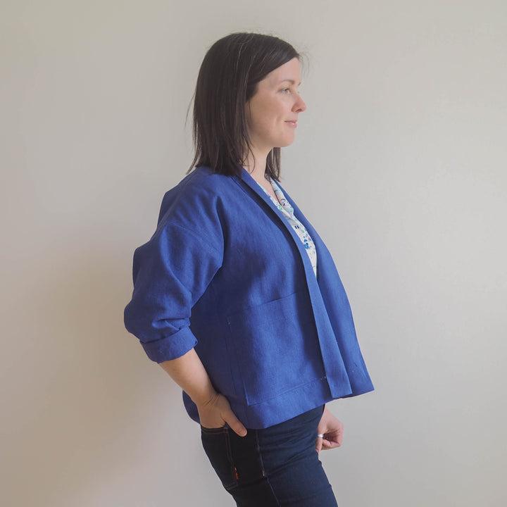 Lapis Washed Enzyme Linen Blend Fabric
