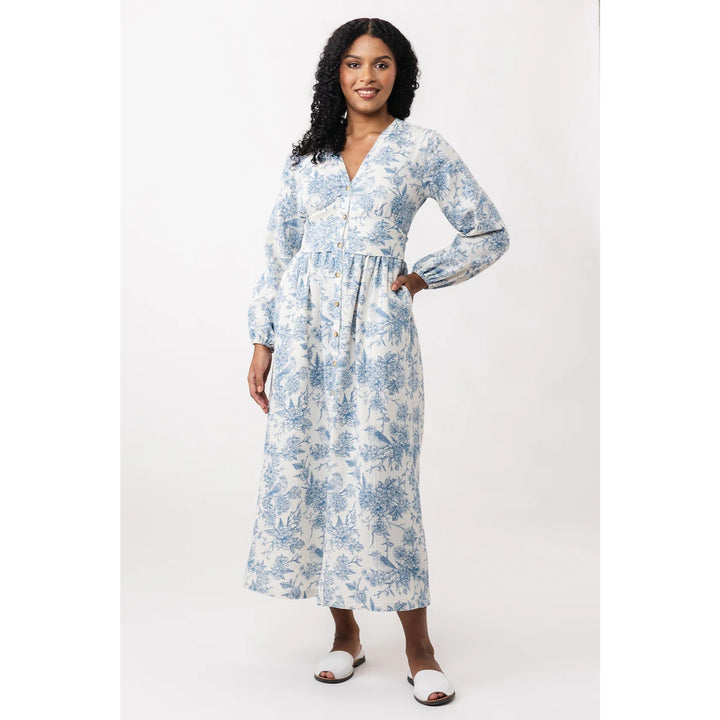 Named Clothing Oodi Gathered Midi Dress Sewing Pattern PDF
