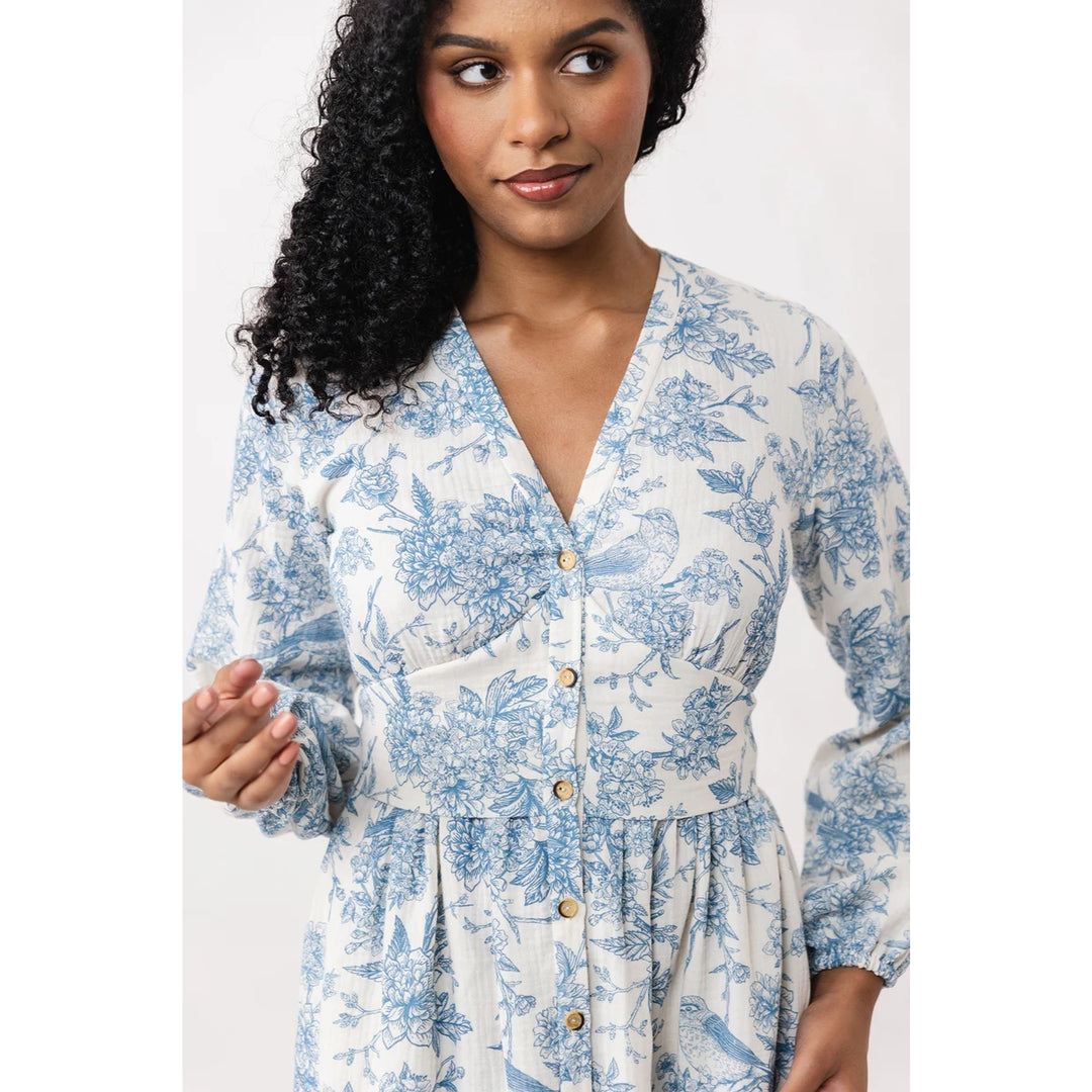 Named Clothing Oodi Gathered Midi Dress Sewing Pattern PDF