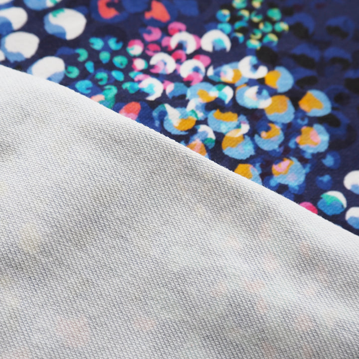*Pre-Sale* Navy Chicacheetah Cotton Micro French Terry Fabric - Guthrie & Ghani Exclusive