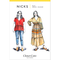 Closet Core Nicks Dress And Blouse Sewing Pattern