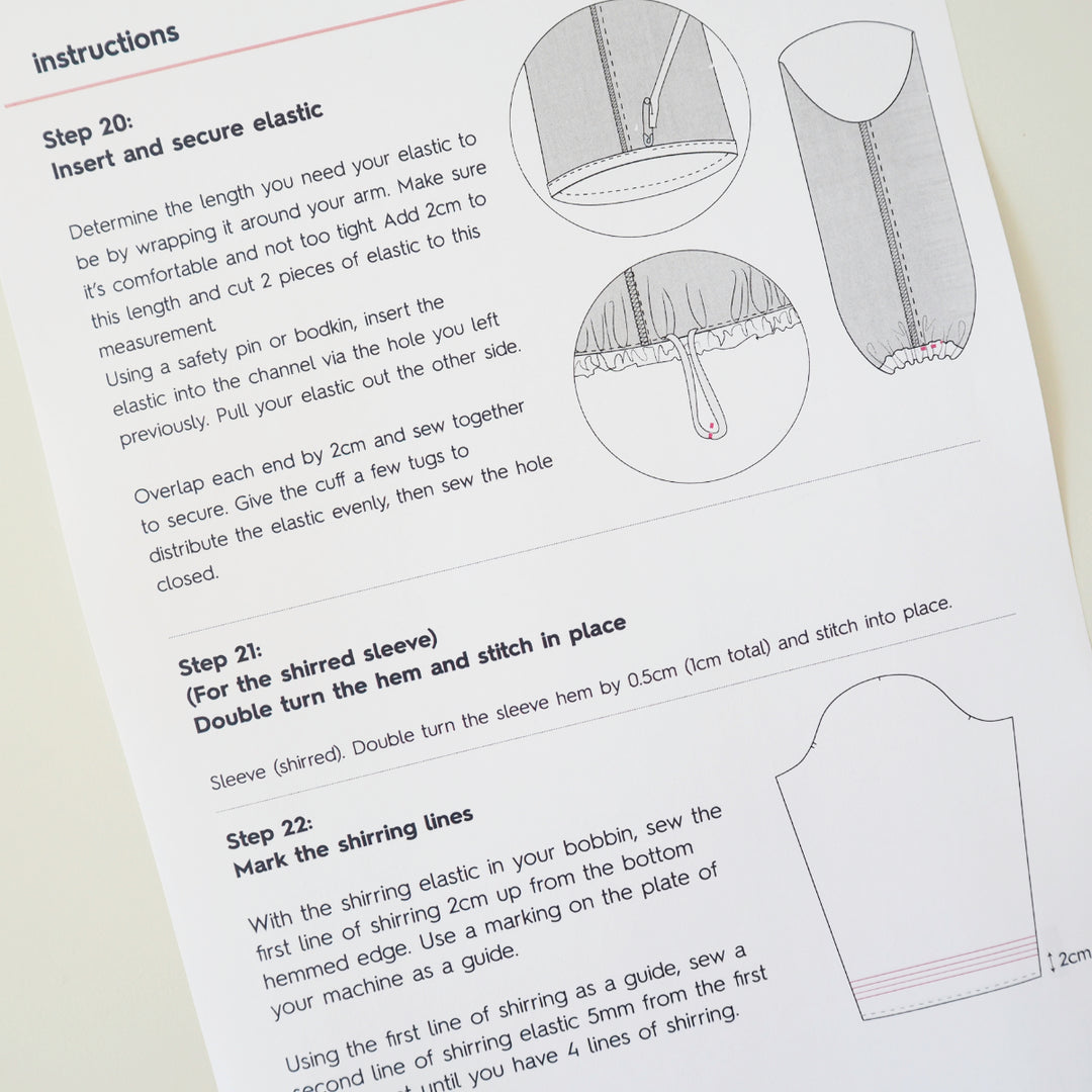Hand Sewing Guide.pdf PDF Sewing Pattern Instruction Booklet Printing Service – Guthrie & Ghani