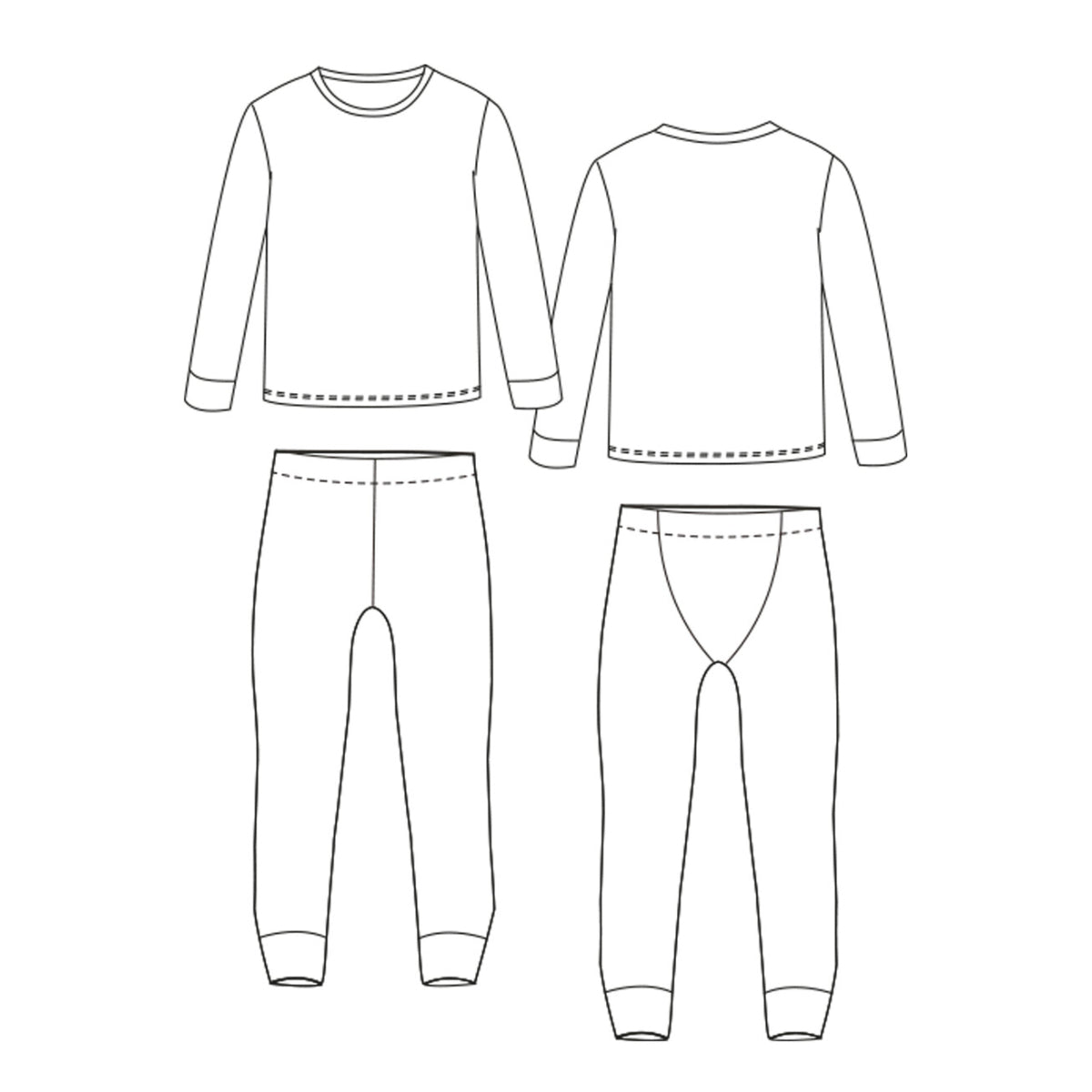 Pattern Paper Scissors Perri PJs Family Bundle Sewing Pattern PDF ...