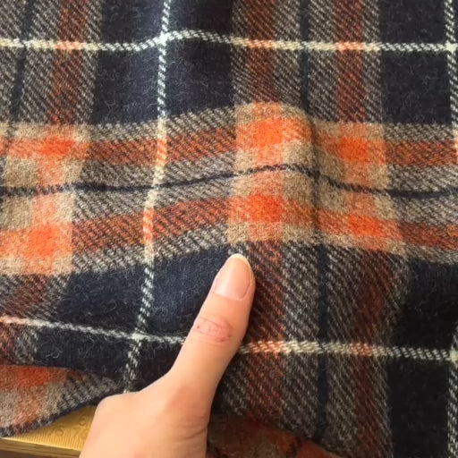 Amberwood Check British Wool Fabric