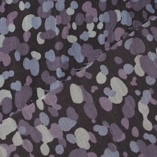 Night Pebble Scatter Wool Viscose Fabric