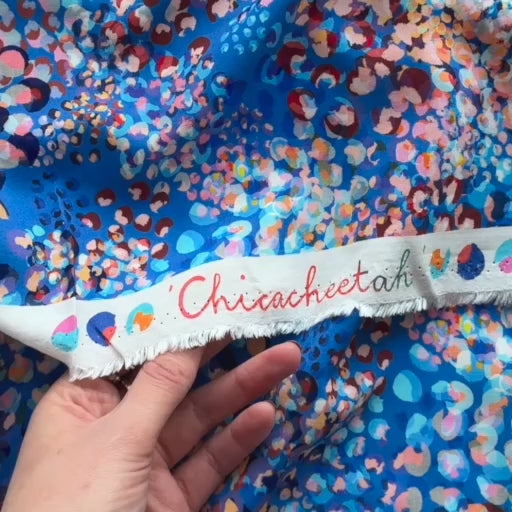 *Pre-Sale* Ocean Chicacheetah Ecovero Viscose Fabric - Guthrie & Ghani Exclusive