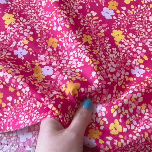 Liberty Fabrics Tana Cotton Lawn Fabric for dressmaking - Fluttering Buds C