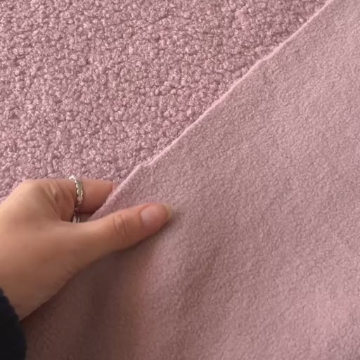 Dusky Rose Double Sided Teddy Fleece Fabric