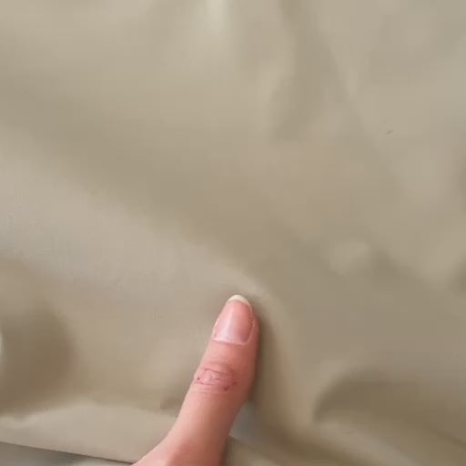 Latte Showerproof Organic Cotton Fabric