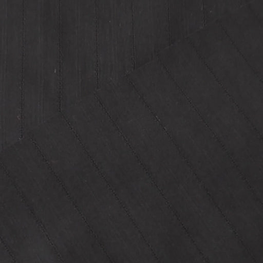 Black cotton dressmaking fabric with subtle stripe woven pattern