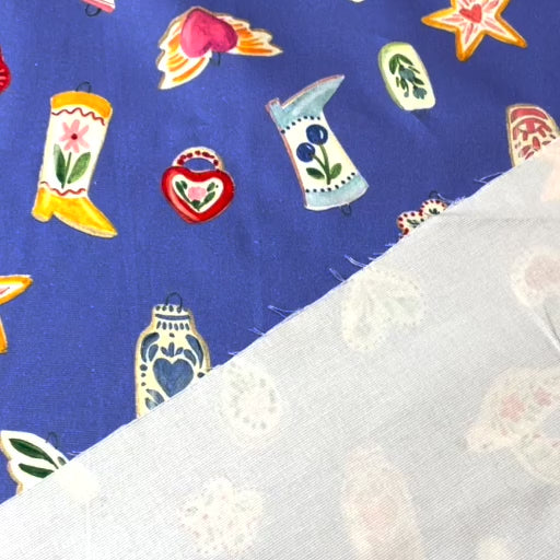 Fabric Godmother Charmed stretch cotton denim fabric