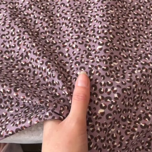 Dusty Orchid Cheetah Spot Cotton Jersey Fabric