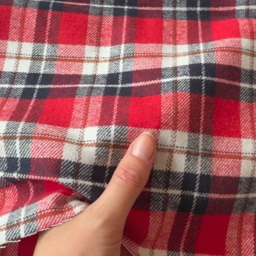 Winterberry Plaid Brushed Yarn Dyed Cotton Flannel Fabric