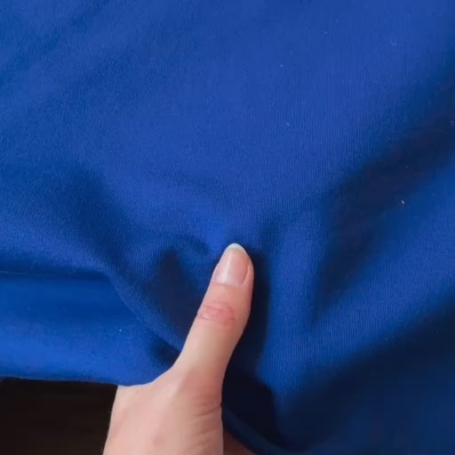 Cobalt Cotton Fleeceback Sweatshirt Fabric