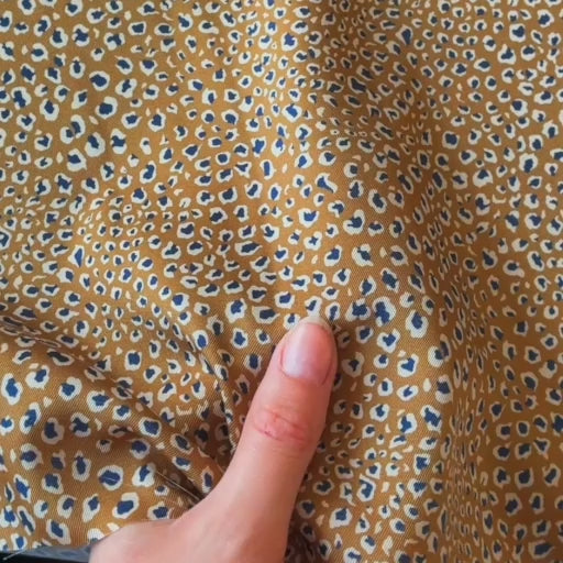 Honey Leopard Italian Lining Fabric