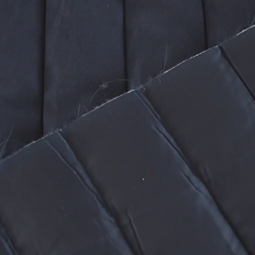 Mind The Maker Indigo Night Jordan quilted fabric with linear texture for jackets and coats.