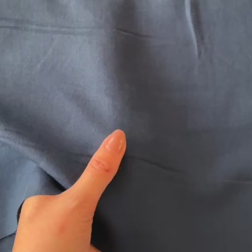 French Navy Tencel Twill Fabric