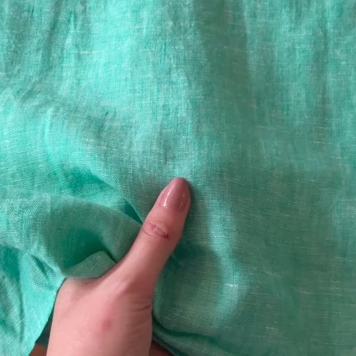 Lagoon Breeze Yarn Dyed Georgio Linen Fabric