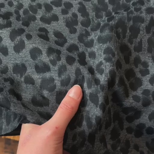 Leopard Spot Ponte Roma Jersey Fabric for dressmaking