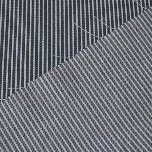 Navy and white railroad stripes cotton denim fabric