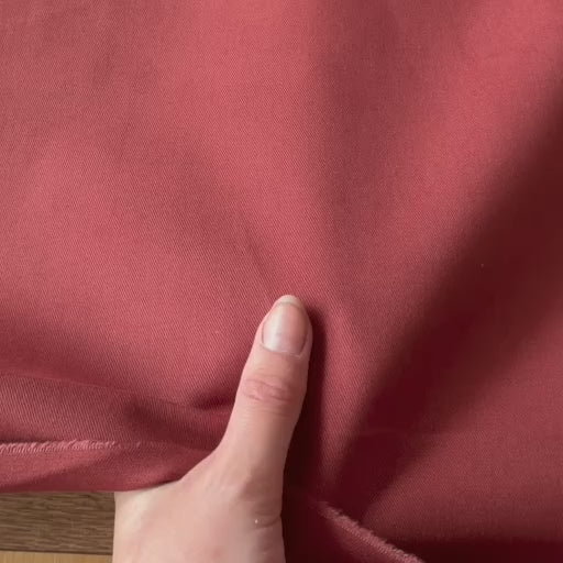 Brick Sanded Cotton Twill Fabric