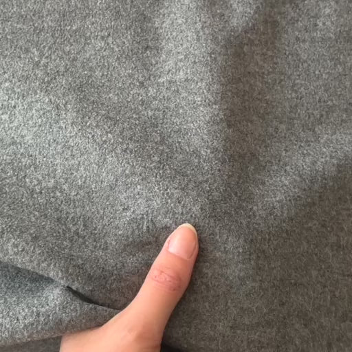 Pewter Melange Italian Wool Ponte Fabric