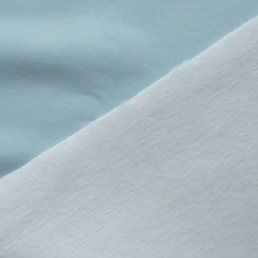 Baby Blue Snuggly Fleeceback Organic Cotton Sweatshirting Fabric