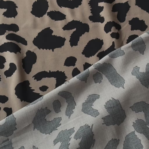 Leopard Safari lightweight viscose fabric for dressmaking