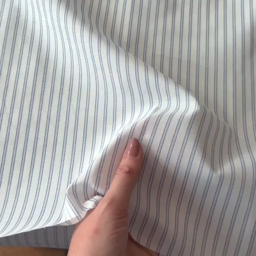 Ice Woven Stripe Cotton Fabric