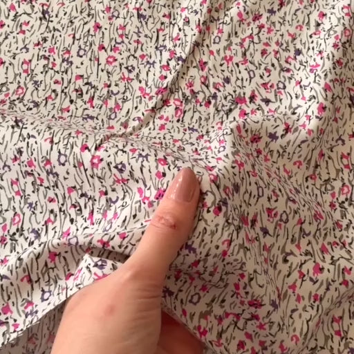 Scattered Meadow Viscose Fabric