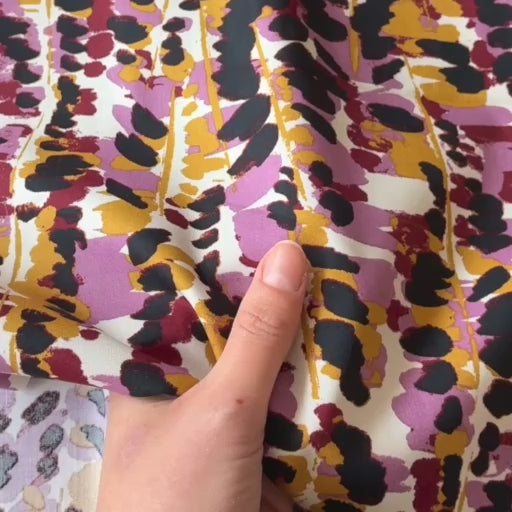 Dusky Peony Bramble Cotton Viscose Fabric
