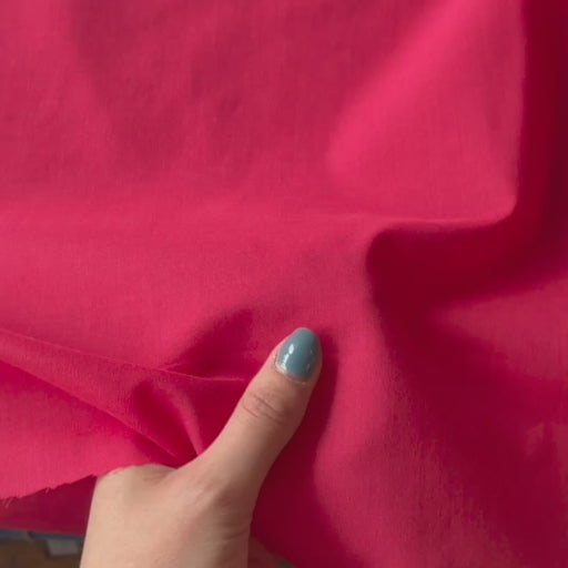 Fabric Godmother Raspberry Palma Cotton Lawn Fabric for dressmaking