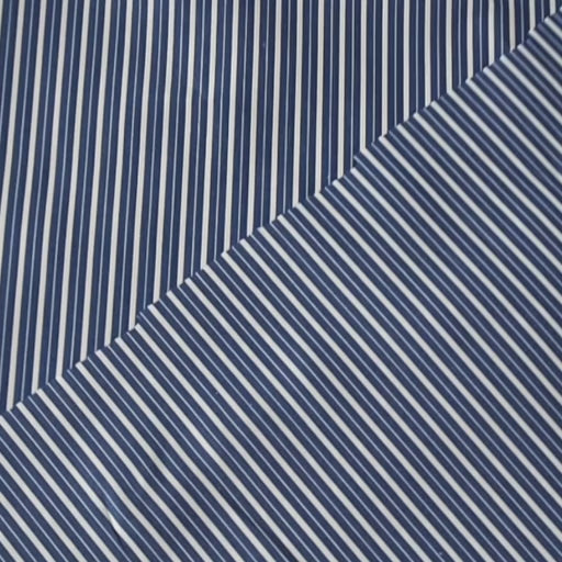 Royal blue striped Italian cotton fabric for dressmaking