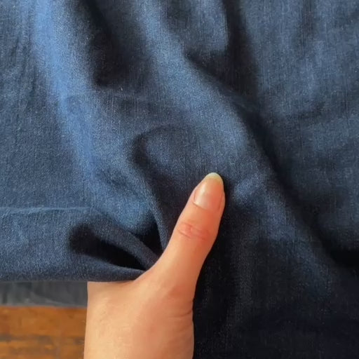 Mid Blue 10.4oz Stretch Tencel Denim Fabric