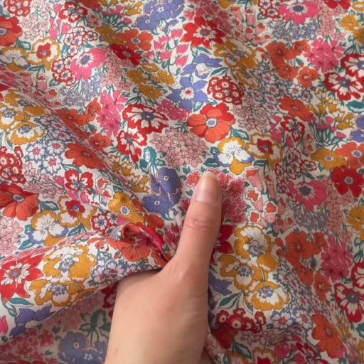 Liberty Fabrics Tana Lawn Cotton Fabric - Flora Coco D