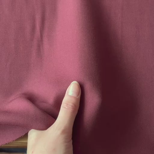 Merlot Viscose Twill Fabric