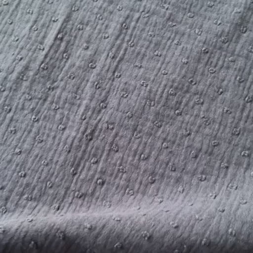 Navy dobby spot cotton double gauze dressmaking fabric