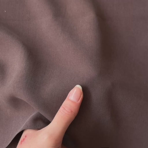Chocolate Tencel Twill Fabric for dressmaking