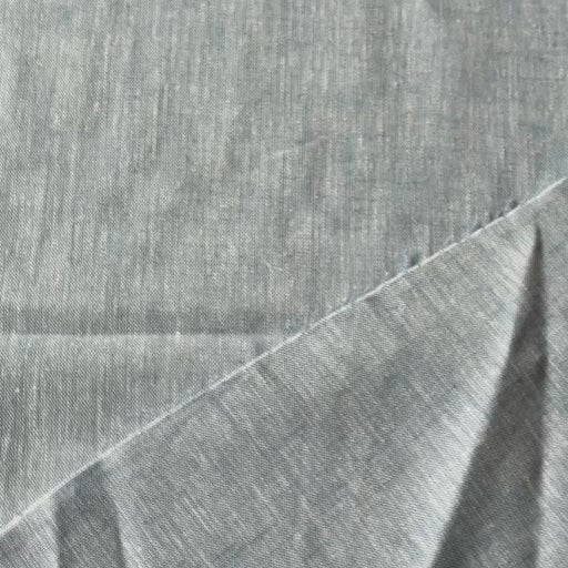 Sky Melange Yarn Dyed Linen Cotton Blend Fabric for dressmaking