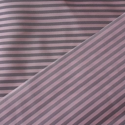 Candy stripe acetate viscose lining fabric for jackets.