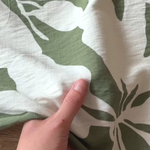 Wild Sage Floral Viscose Blend Fabric for dressmaking