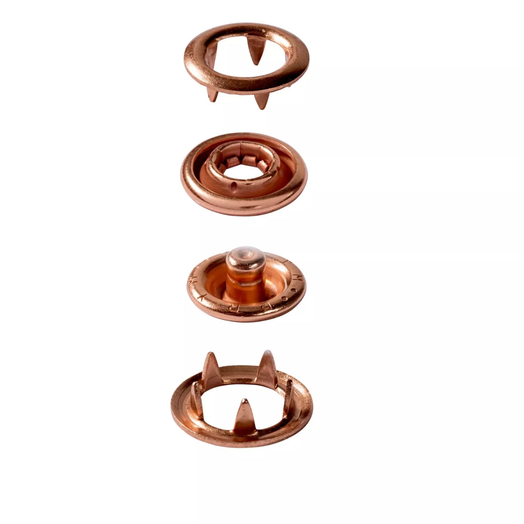 Prym Non-Sew Jersey Press Fastener - 10mm Rose Gold