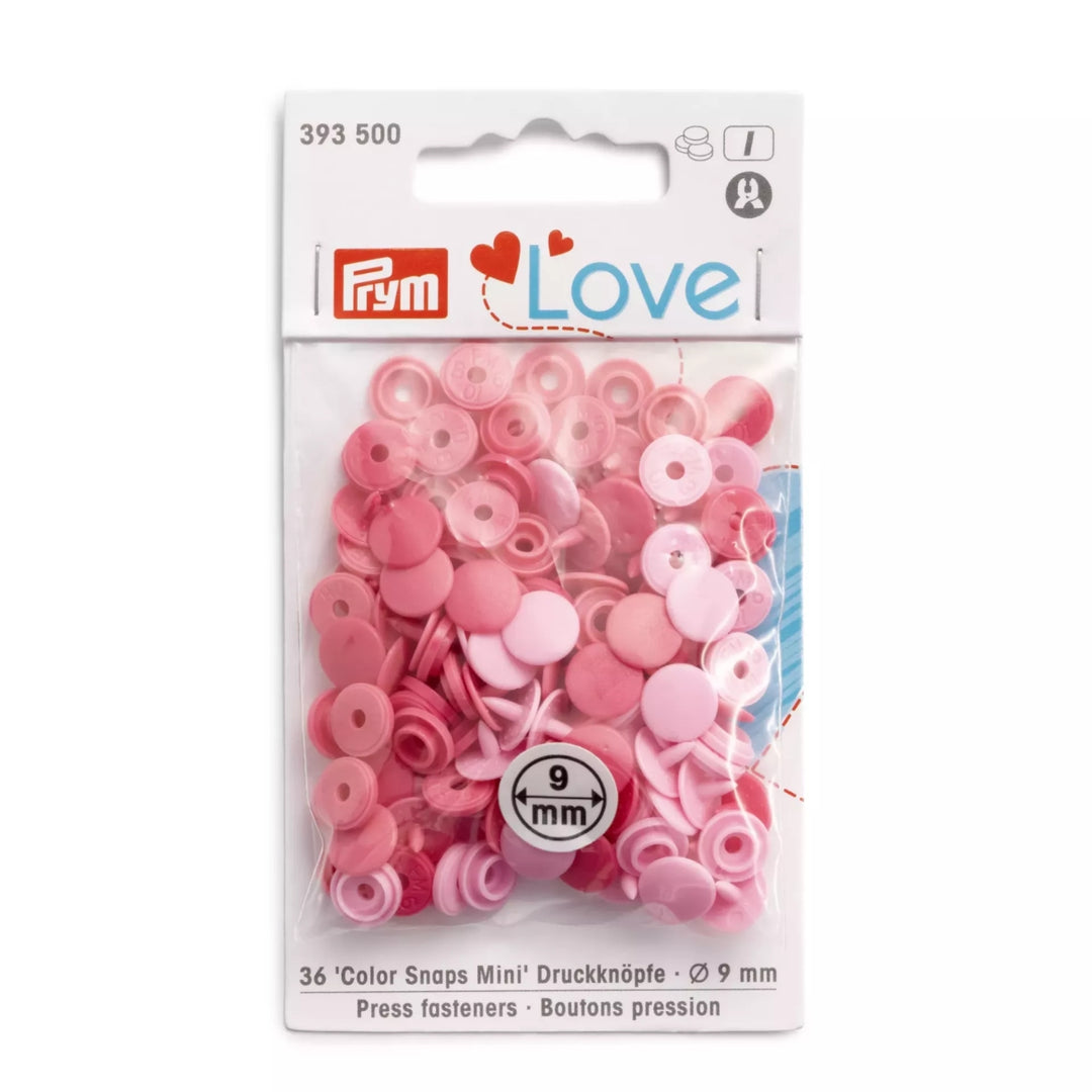 Prym Love 9mm Colour Snaps Mini Press Fasteners