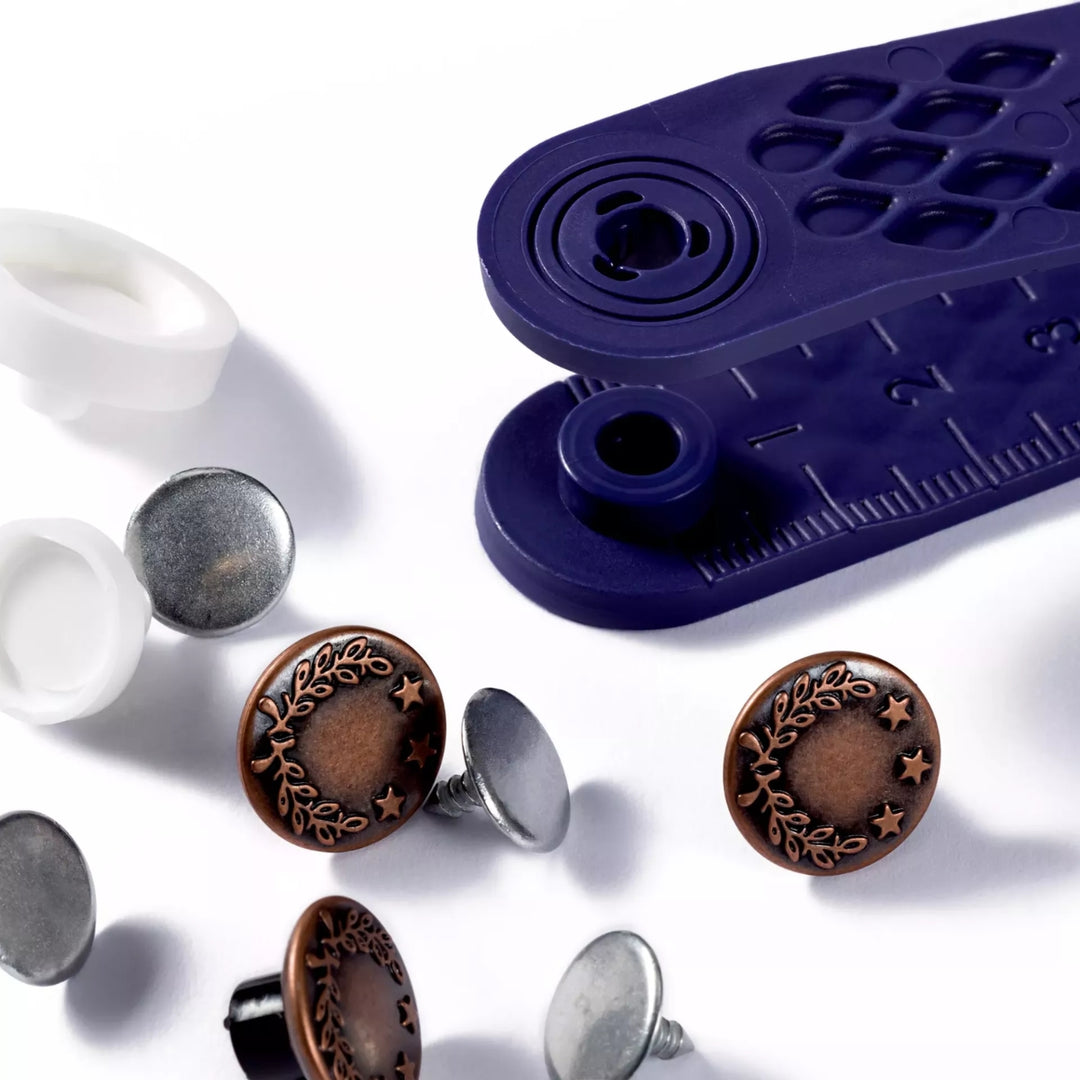 Prym Non-Sew Jeans Buttons