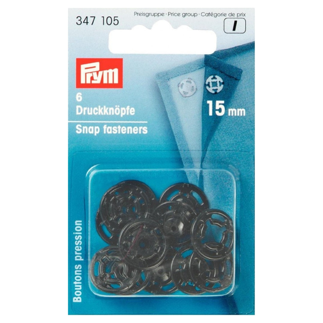 Prym Plastic Snap Fasteners – Lightweight Sew-On Press Studs