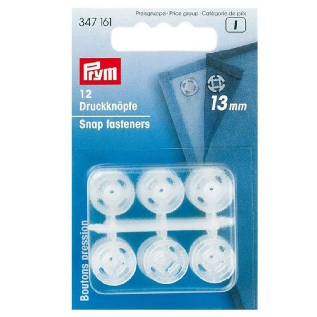 Prym Plastic Snap Fasteners – Lightweight Sew-On Press Studs